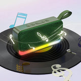 Altavoz Bluetooth Xiaomi portátil inalámbrico con inserción de tarjeta, memoria USB, luz RGB, regalo, pequeño altavoz de tela (2025)