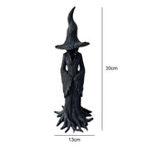 Halloween Witch Ornament Gothic Halloween Resin Figurine Retro Magician Decor Home Decoration and Collectibles