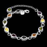 Pulsera de plata de ley 925 con dije de moda para hombre y mujer, cadena de cuerda trenzada, joyería fina, regalo de boda, fiesta y Navidad.