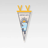 Outdoor Camping Tent Pennant Flags Picnic Canopy Atmosphere Decorations Camp Hanging Flags Holiday Scene Felt Bunting - Lootquake