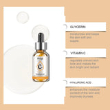 Esencia facial con vitamina C: Hidrata la piel del rostro, refina los poros y mejora la textura de la piel.