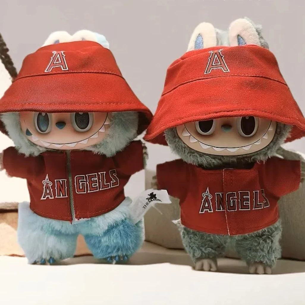 Ropa de muñeca Labubu de 15/17 cm, ropa de béisbol para fiesta, número 17, accesorios para muñecas DIY para niños, regalo