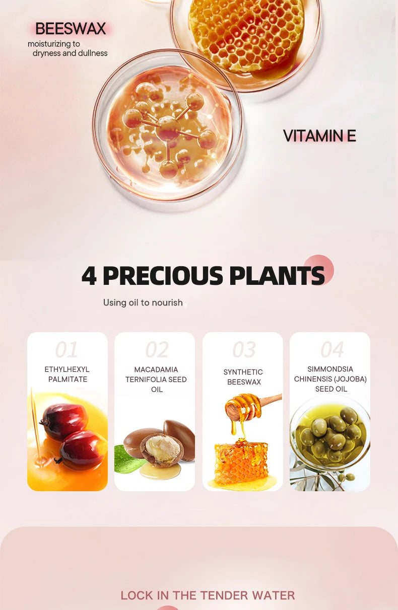 Fruit flavored moisturizing lipstick, neutral and natural, lip care, used to moisturize and prevent dryness, care for lip skin