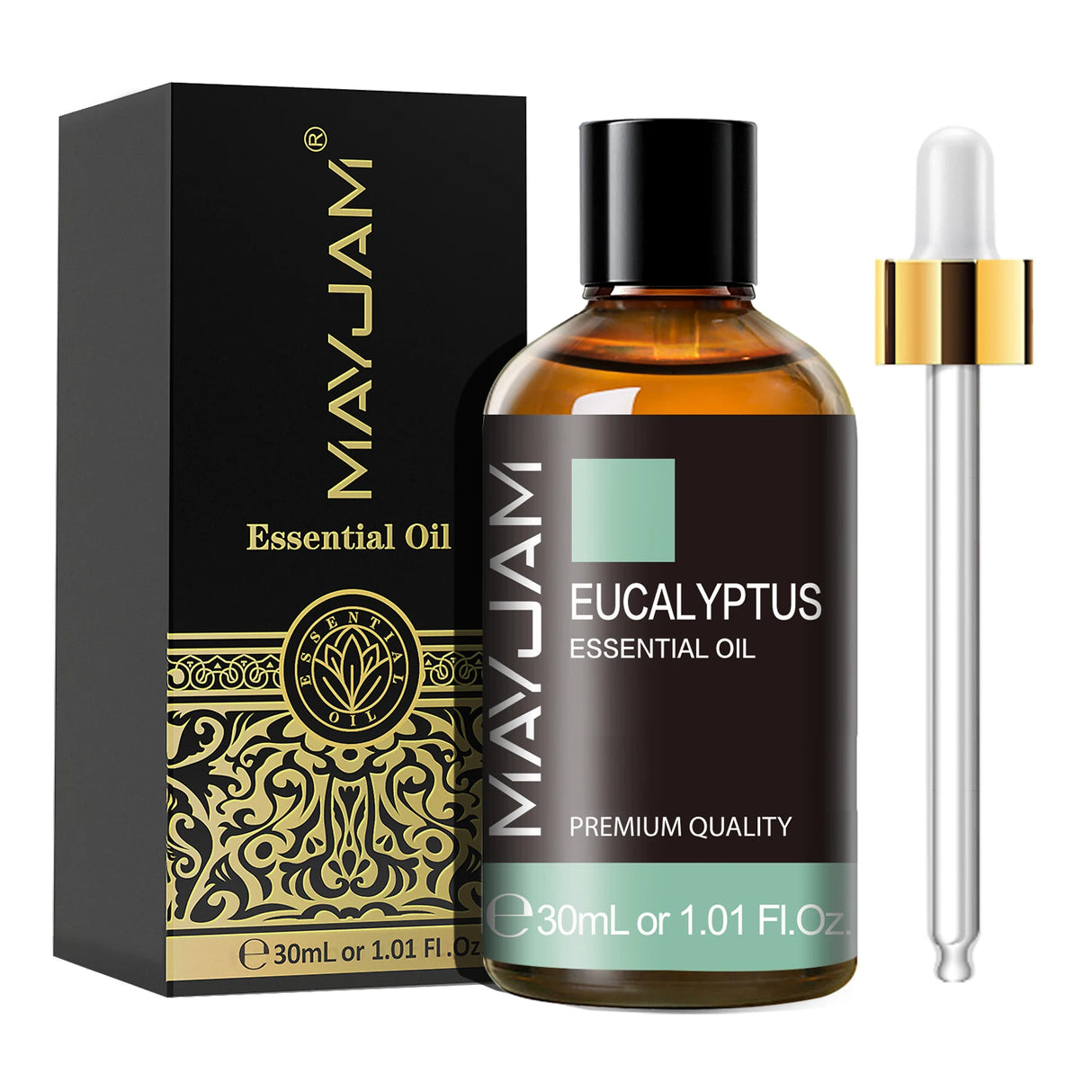 MAYJAM 1PCS 30ML Huile Essentielle d'Aromathérapie Lavande Vanille Jasmin Eucalyptus Menthe Poivrée Huile Aromatique pour Diffuseur Bougie Savon