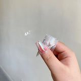 Moonlight Mirror Nails Powder Pearl White Nails Glitter Aurora Shining Pigment Chrome Dust Nail Art Supplies Decoration