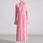 Solid Patchwork Appliques Dresses For Women Half High Collar Flare Sleeve High Waist Elegant Long Dress Female Fashion New - Lootquake
