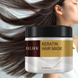 Mascarilla capilar de colágeno y queratina de 100 g que reduce la sequedad y el frizz, previene la rotura del cabello, suaviza, controla la grasa y humecta y acondicionador.