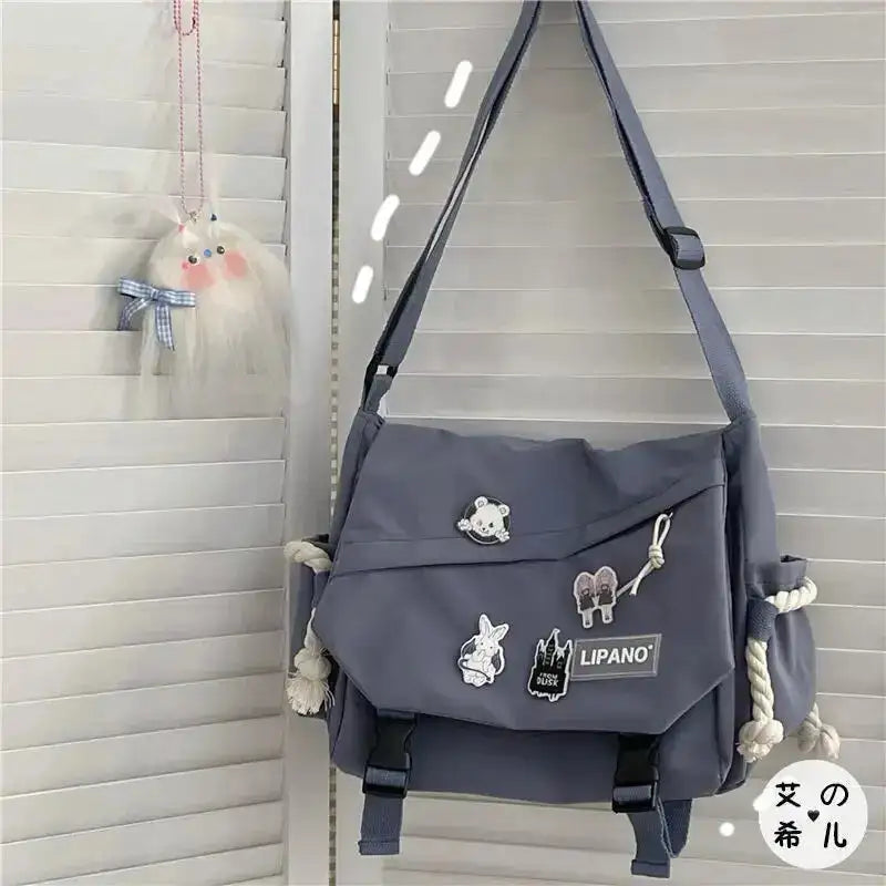 Nylon Handbags Shoulder Bag Large Capacity Crossbody Bags For Teenager Messenger Bag Student School Bags For Women - Lootquake