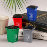 1:12 Dollhouse Mini Trash Can Garbage Truck Cans Curbside Vehicle Garbage Separation Bin Storage Box Home Desk Dustbin