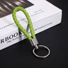 Originality PU Leather Metal Organization Rope Keychain Personality Custom Name Text Keyring Car Moto Key Ring Chain Gift - Lootquake