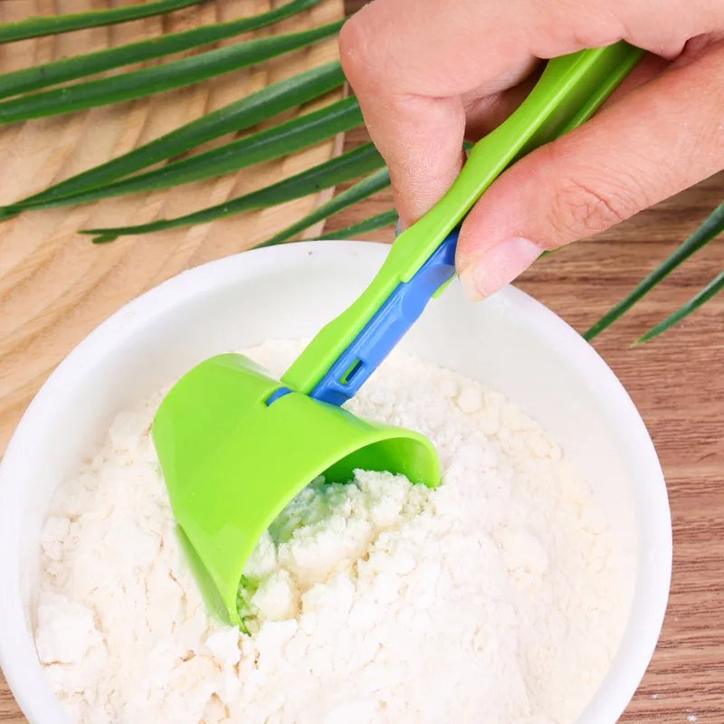 Embudo creativo con cuchara deslizante para preparar proteína en polvo, café, bebidas deportivas y aparatos portátiles de cocina para el hogar.