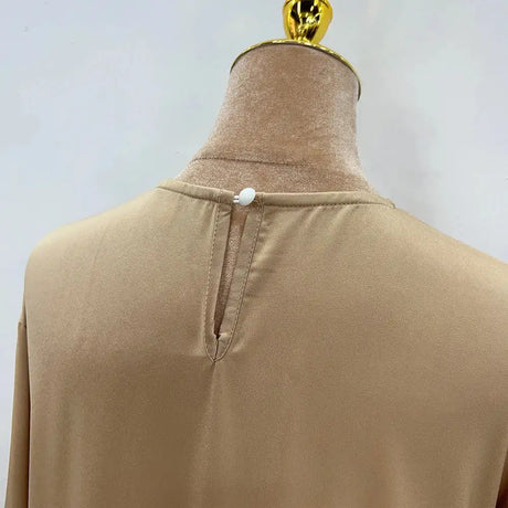 Plain Abaya Muslim Long Dress Women Balloon Sleeve Casual Islamic Clothing Dubai Turkish Modesty Kaftan Ramadan Eid - Lootquake