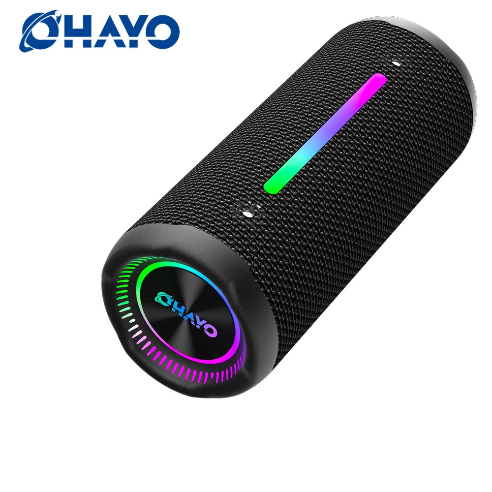 Altavoz Bluetooth portátil impermeable Ohayo de 35 W con potente sonido de 360 grados y graves potentes, TWS, IPX7 resistente al agua.