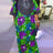Plus Size Women Maxi Long Dress 2024 VONDA Vintage Half Sleeve Floral Printing Robes Dress Loose Oversize Vestido Streetwear - Lootquake
