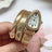 Women Quartz Watch Stainless Steel Bracelet  Fashion Gold Ladies Watches Clock Luxury High-quality Ladies Wristwatch(Only Watch) - Lootquake