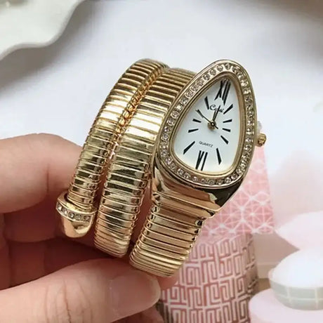 Women Quartz Watch Stainless Steel Bracelet  Fashion Gold Ladies Watches Clock Luxury High-quality Ladies Wristwatch(Only Watch) - Lootquake