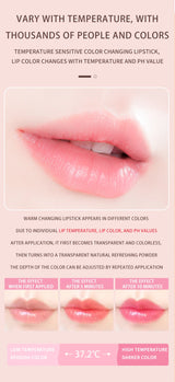 O'CHEAL Color Fruit Lipstick Peach Temperature Changing Lip balm Moisturizing Waterproof Long Lasting Moisturizes Lip Balm