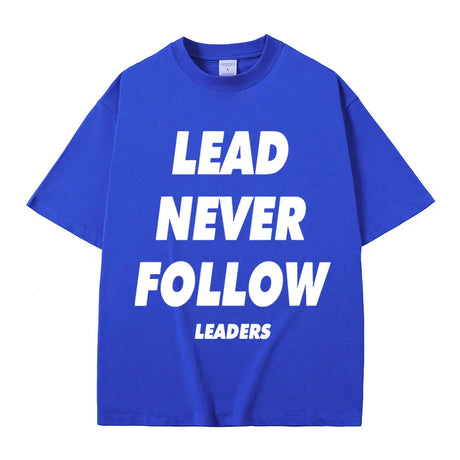 Rapper Chief Keef Lead Never Follow Leaders T Shirts Men Women Fashion Hip Hop Vintage T-shirt Cotton Casual Oversized T-shirts - Lootquake