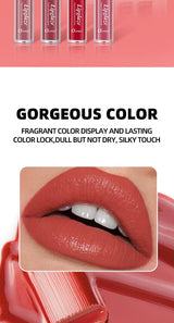4 PCS Lipstick Set Moisturizing Breathable Glossy Non-Sticky Long-Lasting Full-Look Lips Light Durable Lip Gloss