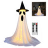 Lighted Spooky Ghost Decor Scary Standing Ghost with LED String Lights Home Porch Garden Yard Lawn Party Halloween Decorations