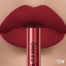 QIBEST Rouge à lèvres liquide mat Waterproof longue tenue Velours Gloss à lèvres Tube de teinte Pigment Nude mat Rouge à lèvres Maquillage des lèvres