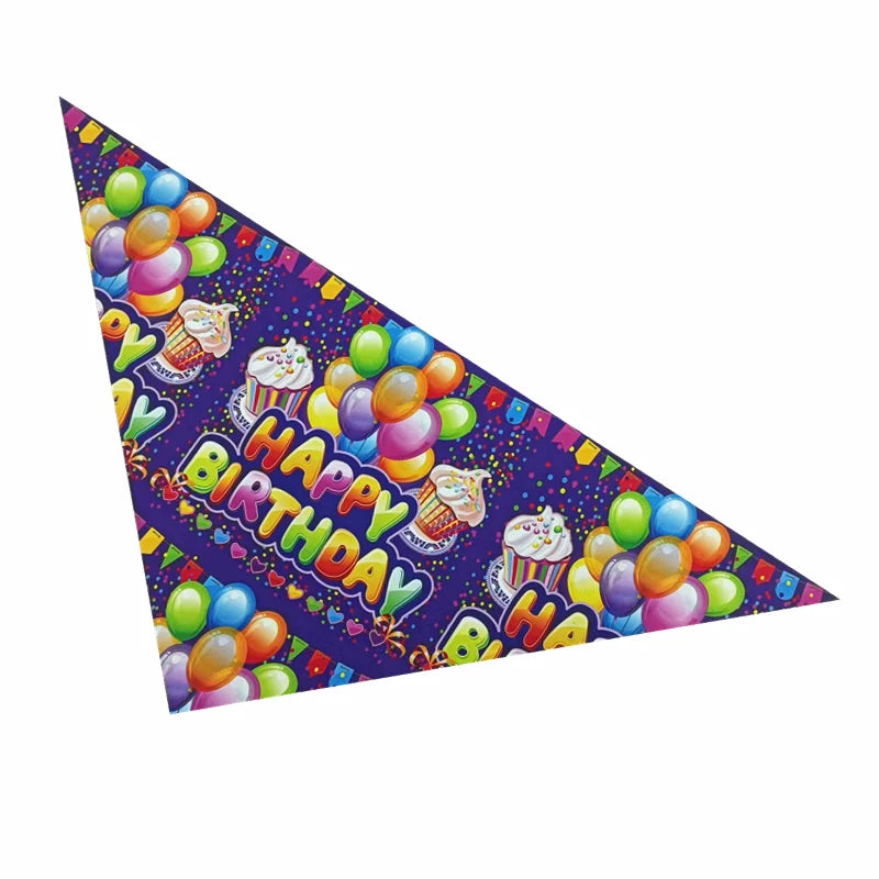 Pañuelo de cumpleaños para perro, niño y niña, suministros para fiesta de cumpleaños de mascotas, baberos triangulares, bufandas, accesorios para perros grandes
