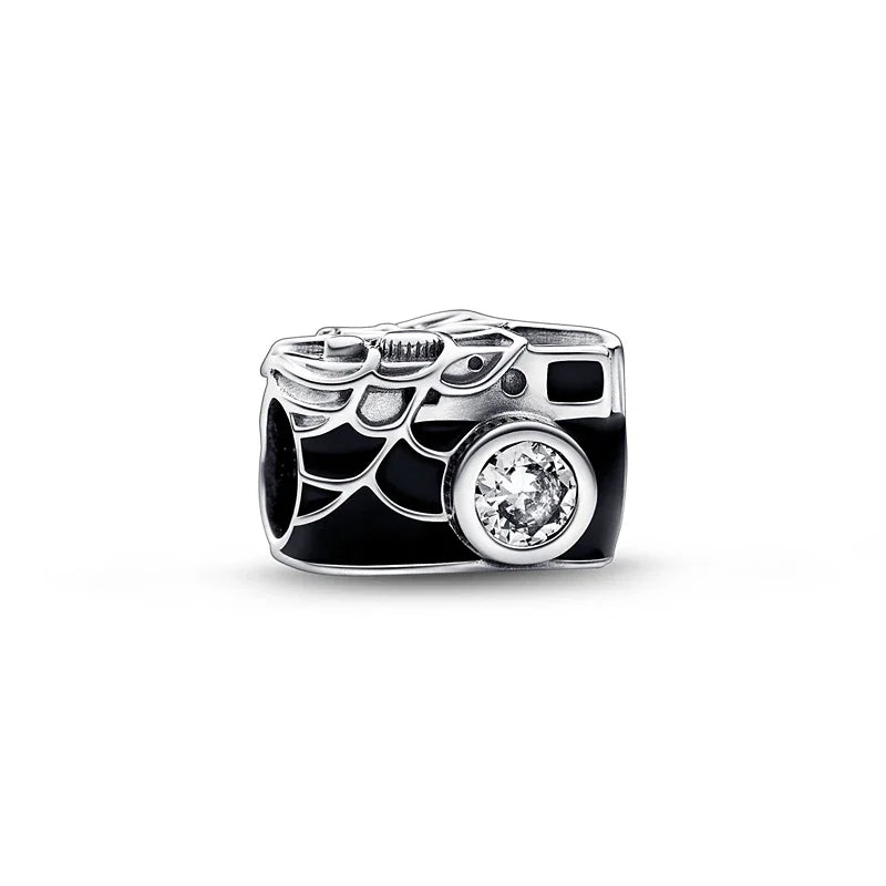 MINISO Charms de plata de ley 925 para pulseras originales de Harry Potter de 3 mm, colgantes para mujer, joyería DIY, regalos