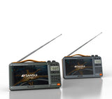 Enceintes Bluetooth sans fil SANSUI, radio pleine bande, lecteur vidéo LED HD, baladeur MP4 portable, batterie rechargeable intégrée