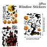 Halloween Pumpkin Window Sticker Haunted House Bat Ghost Glass Wall Sticker Room decor Trick or Treat Halloween Party supplies