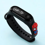 Marvel Spider-Man Children's Cartoon Fashion Watches Stitch Iron Man Electronic Digital LED Display Waterproof Holiday Gift Kids - Lootquake