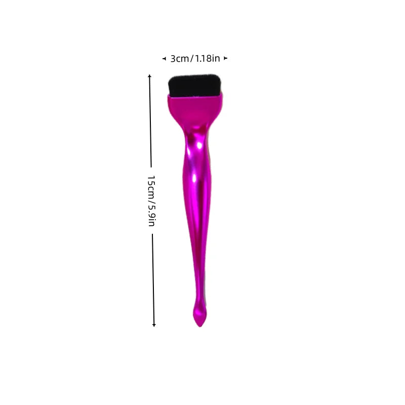 Single Ultrathin Flat-Head Foundation Brush,Spoon-Shaped Design/Non-Powder-Eating/No Powder Waste,For Liquid Foundatio/BBCream,P