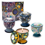 Natural Smokeless Soy Wax Candle in Iron Tin, Champagne Flute Style - Home Fragrance Gift for Birthday Christmas Handmade