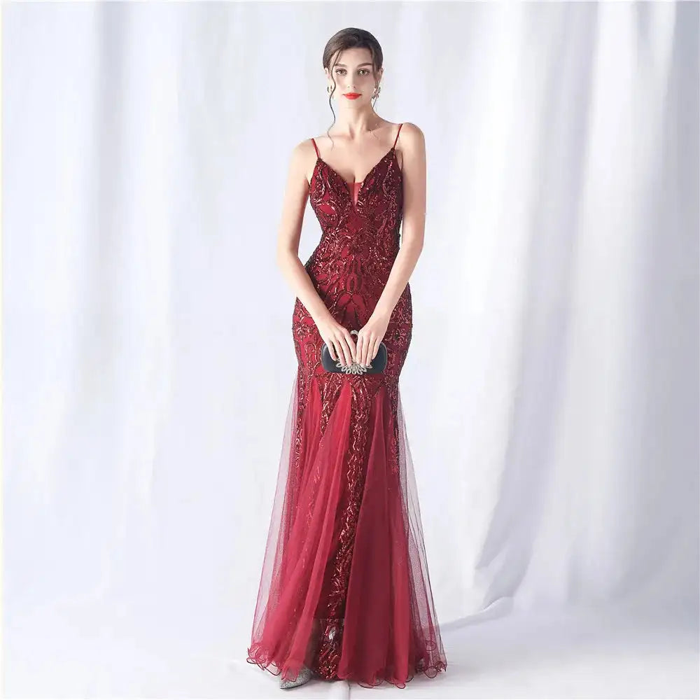 Luxury Youthful Women's Elegant Long Dress Party 2024 Graduation Ceremonies Prom Evening Formal on Sale Clearance Summer Fashion