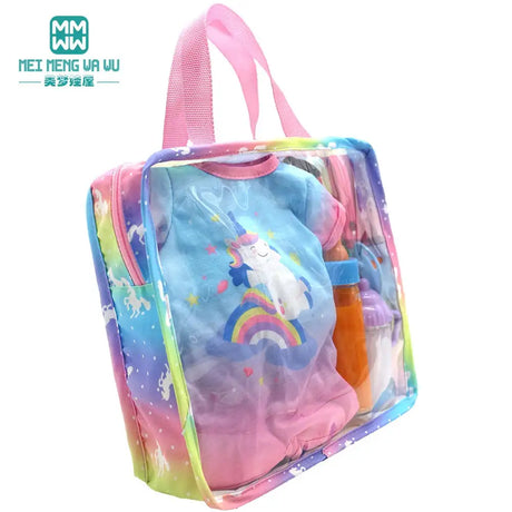 For 15-18 Inch American Doll Toys Newborn Doll Fashion Backpack, Safety Seat, Blanket, Sleeping Bag, Gift for Girls - Lootquake
