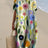 Casual Short Sleeved V-neck Big Swing Dress 2024 New Women's Loose Printed Long Dress Female Retro Flower Print Pullover Dresses - Lootquake