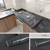 Film autocollant en marbre résistant à l'huile pour cuisine, 40 cm, imperméable, pour plan de travail, rénovation de meubles, carrelage mural