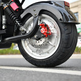 Trottinette électrique Citycoco, moteur puissant de 4 000 W, vitesse maximale de 60 à 70 km/h, batterie de 60 V 25 Ah, autonomie de 40 à 60 km, charge maximale de 250 kg.