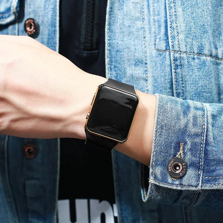 2024 Fashion Sport Digital Watch Women Men Square LED Watches Silicone Belt Electronic Women Digital Watches Clock Montre Femme - Lootquake