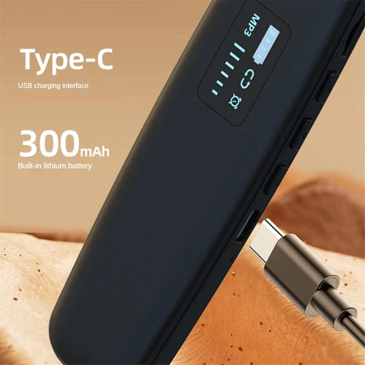 Enceinte Bluetooth sans fil à conduction osseuse, idéale sous l'oreiller, avec bruit blanc pour dormir, noire