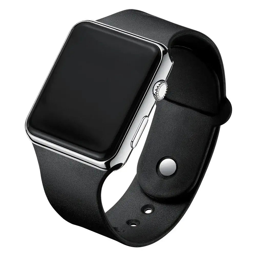 2024 Fashion Sport Digital Watch Women Men Square LED Watches Silicone Belt Electronic Women Digital Watches Clock Montre Femme - Lootquake
