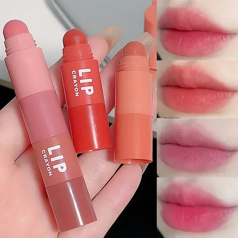 Lipstick Set Lip Gloss 4 Colors In 1 Matte Velvet Lipstick Pen Kit Lipliner Waterproof Lasting Not Fading Lip Makeup Cosmetics