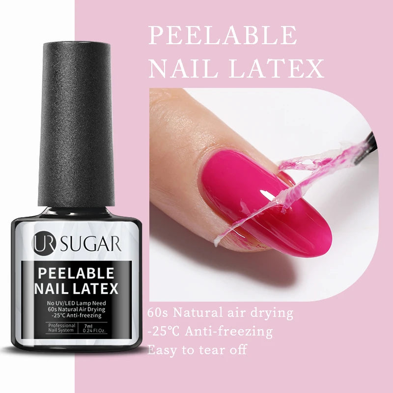 UR SUGAR Blue Color Rubber Base Gel Nail Polish Gold Glitter Base Gel Top Coat Soak Off UV LED Gel Nail Art Varnish Manicure