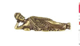 Statue Ornament Solid Brass Miniature Figurines Handmade Craft Living Room Office Home Decor Accessory Buddha Statue Pendant