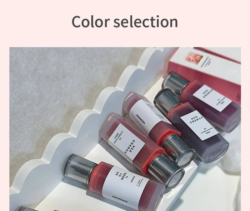 HERORANGEYingrun YueguangLip Gloss Non-stick Cup Lipstick Long-lasting Waterproof Lipstick Matte Lip Glaze Affordable Lipstick