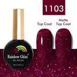 Rainbow Ghini UV LED Glitter Purple Gel Nail Polish 15ml Manicure Art Accessories Nail Glue Supplies for Professionals Varnishes
