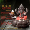 Sandstone Crafts Sculpture, Sitting Meditation, Buddha Statue, Elephant Ganesha Sculpture, Incense Burner, Feng Shui Decoration,