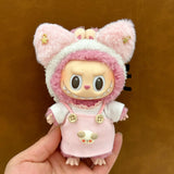 Ropa de bebé Labubu de 17 cm, conjunto de falda y caja ciega para muñecas Labubu, bonito juguete para vestir, regalo para festivales, regalo de cumpleaños, bonito regalo para fiestas.