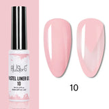 5ML Gold Silver Metallic Liner Paint Gel Polish Chrome Mirror Metal Effect Super Bright French UV LED Semi Permanent Nail Gel