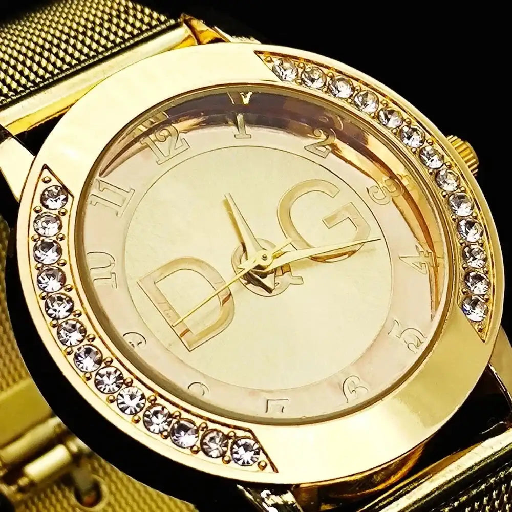 2025Hot Sale European Fashion Watch Women Luxury Brand DQG Quartz Watch Reloj Mujer Casual Stainless Steel Ladies Clock - Lootquake