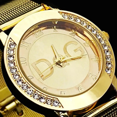 2025Hot Sale European Fashion Watch Women Luxury Brand DQG Quartz Watch Reloj Mujer Casual Stainless Steel Ladies Clock - Lootquake